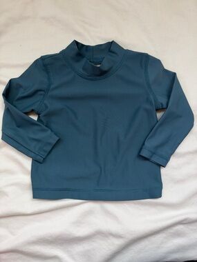 Long Sleeve Kids Swim Rashguard in Teal